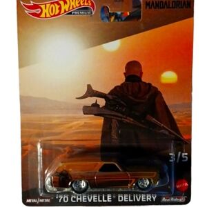 Hot Wheels Premium Mandalorian '70 Chevelle Delivery, OneSize, Brown.